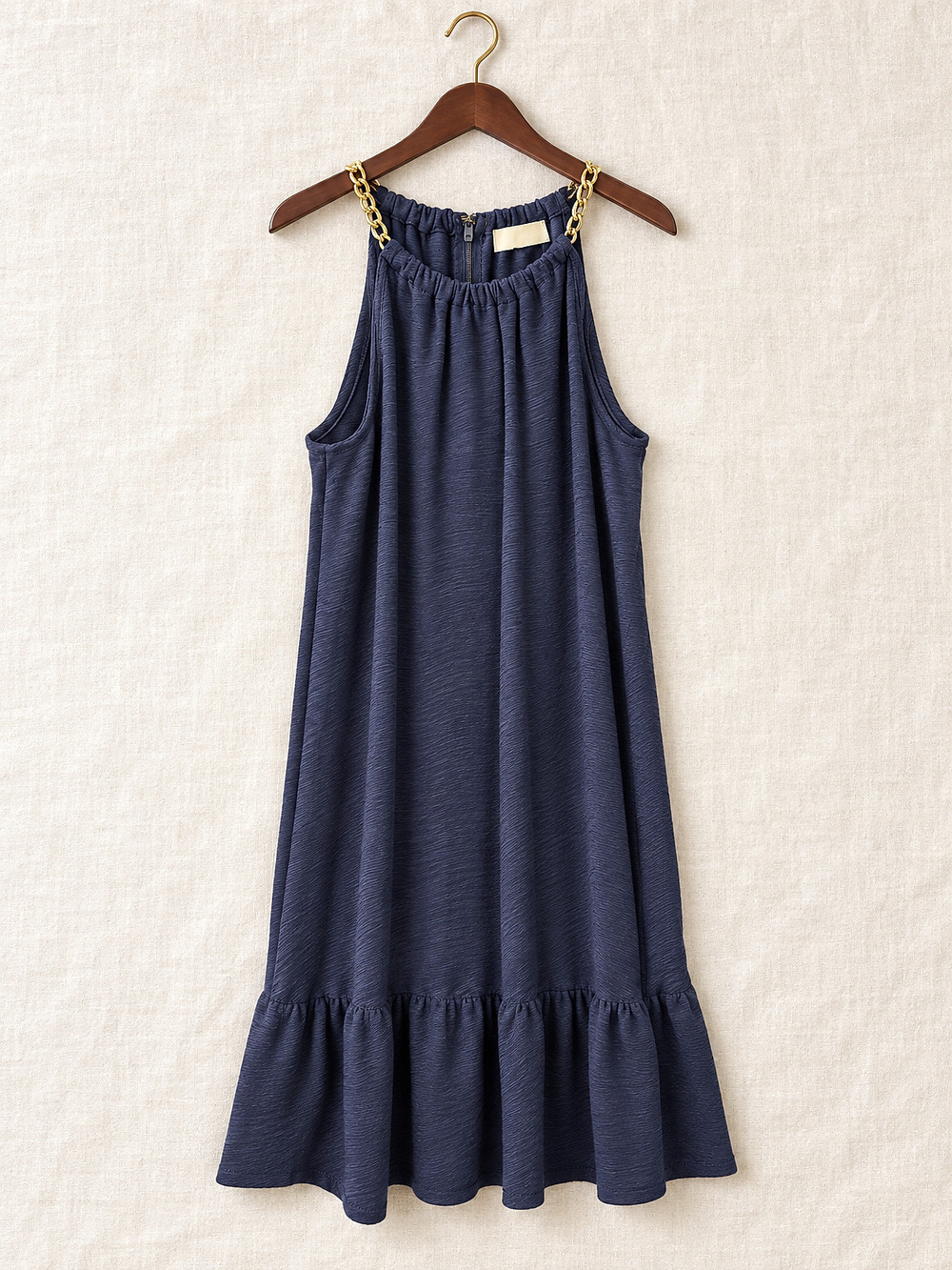 ⚜️ Michael Kors | Chain-Neck Mini Dress | Navy NWOT 💗